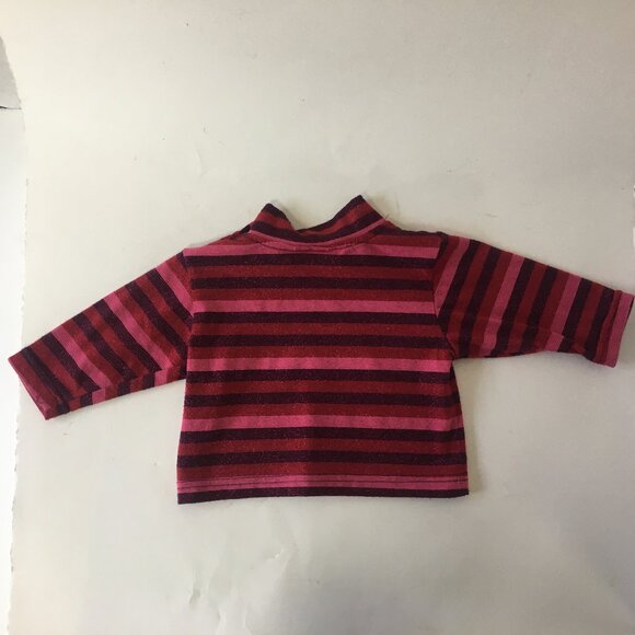 Please Mum Girls Baby Sz 6 Months Sparkle Red Pink Shirt Stripe Vancouver Canada - Picture 10 of 13